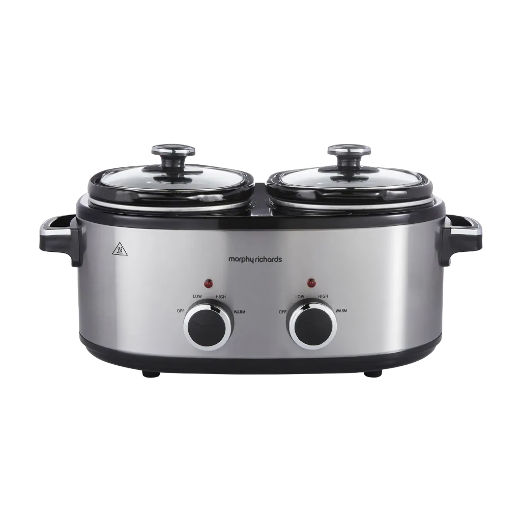 [462000] Morphy Richards 'DuoServe' Double Pot 3.8 Litre Slow Cooker