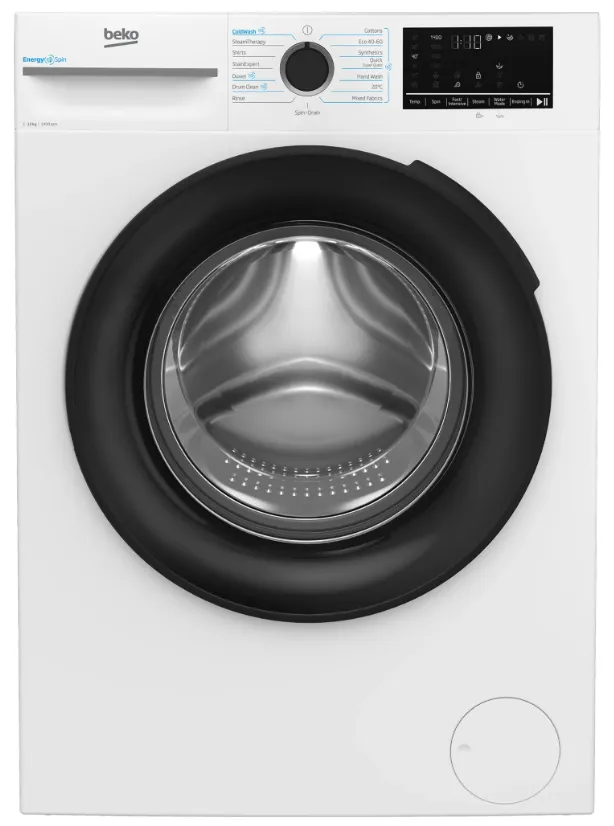 Beko White 12kg 1400 Spin Washing Machine with  EnergySpin & IronFast | A Energy Rated
