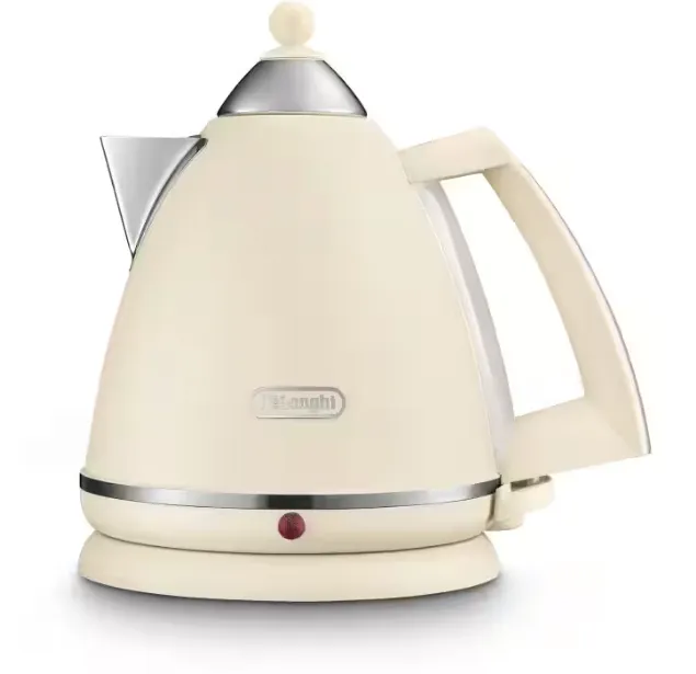 DeLonghi Argento Flora Cream Jug Kettle