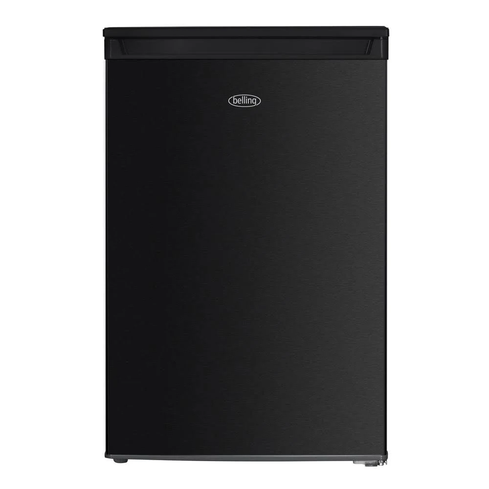 [BR110BKIX] Belling Black Steel 55cm Under Counter Fridge + Ice Box