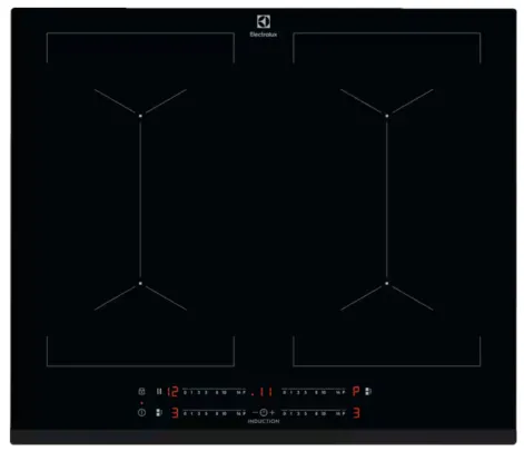 Electrolux 60cm Multiple Bridge 4 Ring Induction Touch Control Hob | (2+3 Year Warranty)