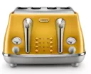 DeLonghi Icona Capitals 4 Slice New York Toaster | Yellow