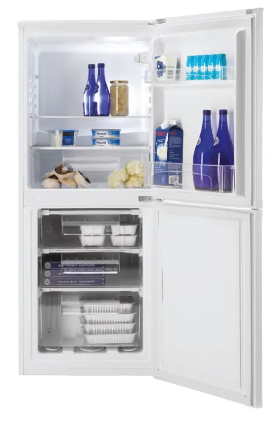[CCH1S513EWK-1-] Candy White Free Standing Fridge Freezer | 136 x 55cm