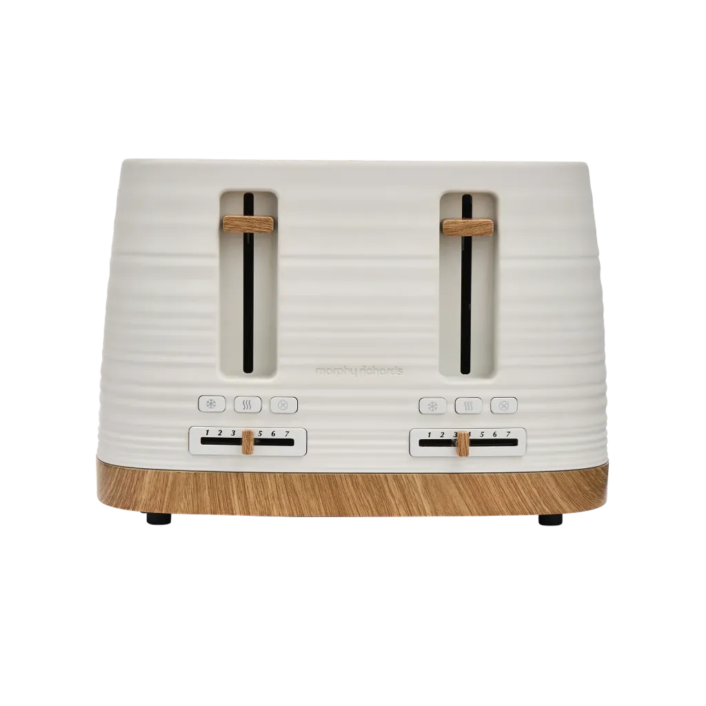 Morphy Richards Clay China White 4 Slice Toaster