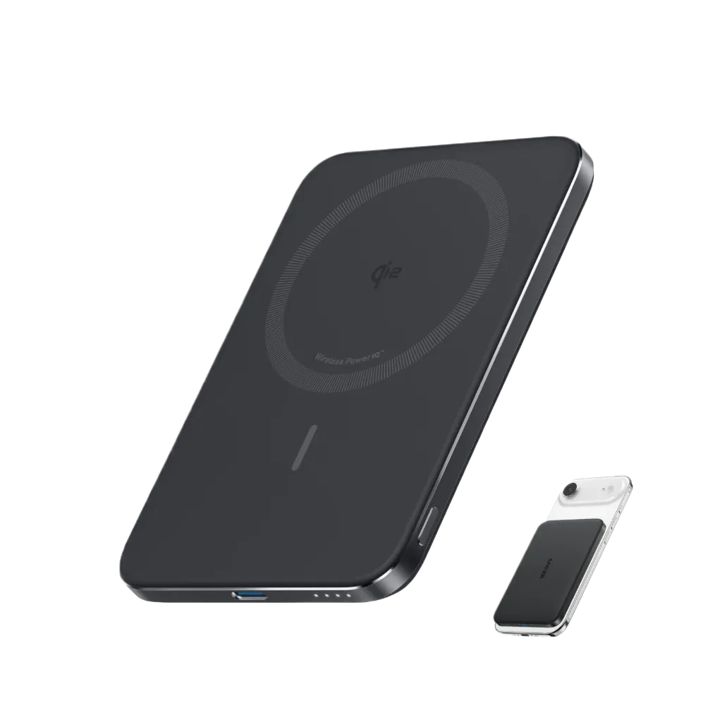 [A1665H11] Anker Nano Power Bank | 5,000mAh Wireless Charger, Ultra-Slim, 15W Fast Charging | MagSafe