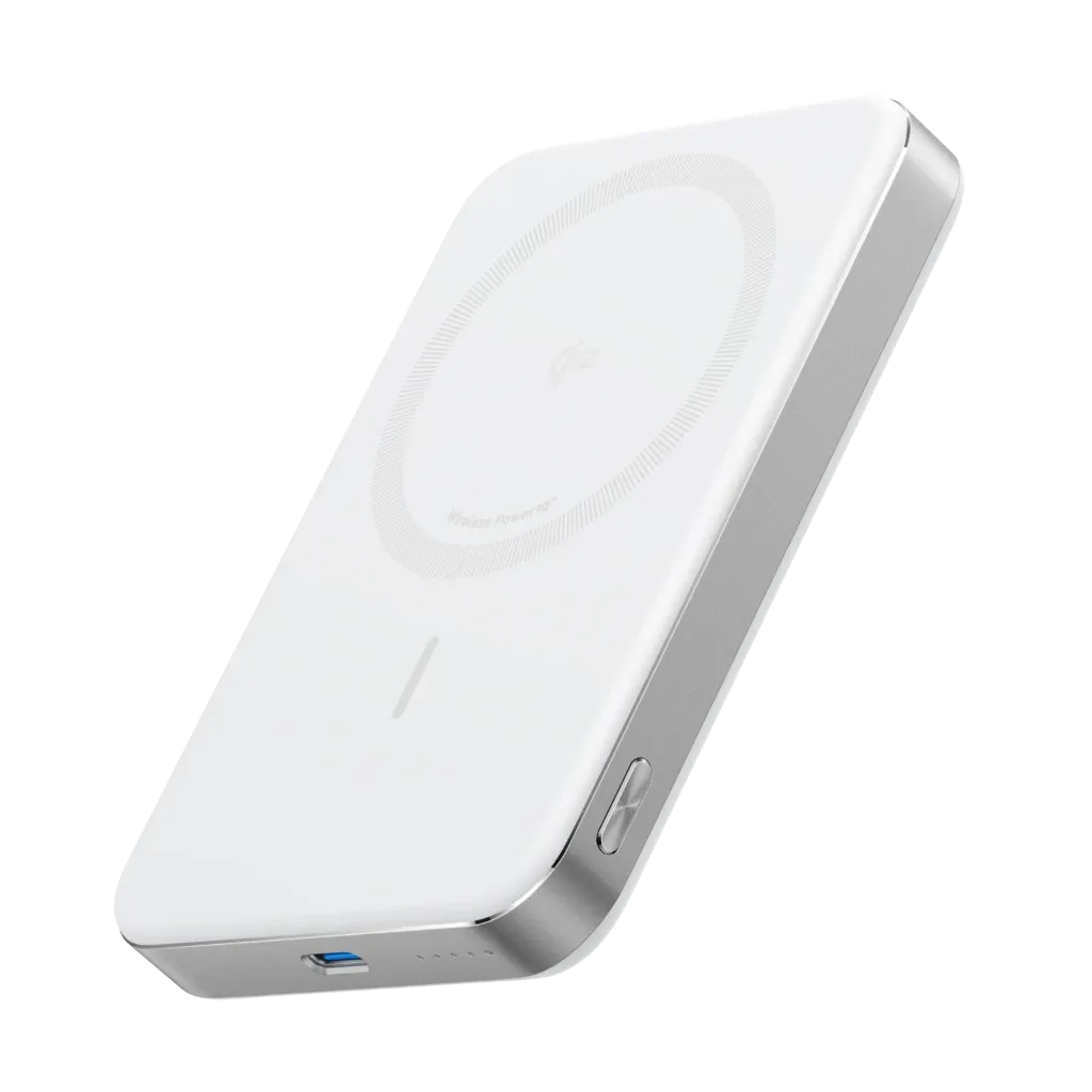 [A1664H21] Anker MagGo Power Bank (10K, Magnetic Wireless, Slim) White