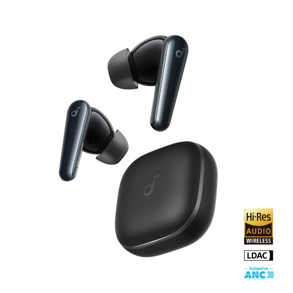 Soundcore  Liberty 5 | Noise-Cancelling Earbuds with Dolby Audio | Black
