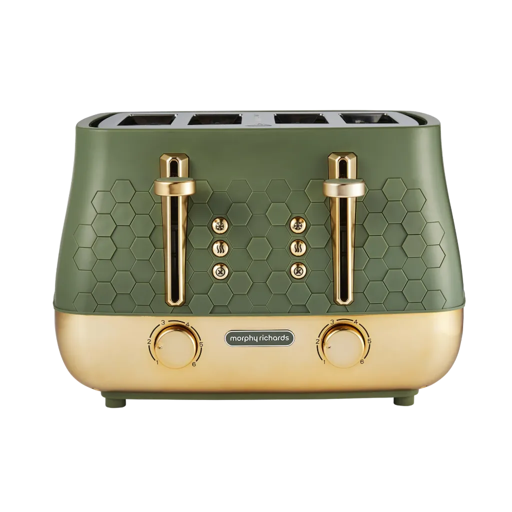 Morphy Richards Cassini 4 Slice Toaster | Olivine Green