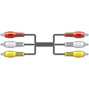 AV:Link 1.5 Metre 3RCA Plug to 3RCA Plug Audio/Video Lead
