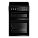 Beko Black 60cm Double Oven Ceramic Cooker