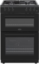 Belling 60cm Black Twin Cavity LPG Gas Cooker