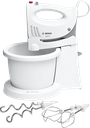 Bosch CleverMixx 350w Hand Mixer c/w Stand & Bowl | White