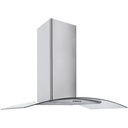 Luxair 90cm Curved Glass S/Steel Chimney Hood
