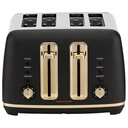 Morphy Richards Ascend 4 Slice Toaster | Black/Gold