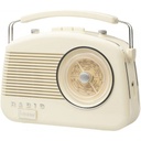 Steepletone Beige Retro Radio c/w Bluetooth